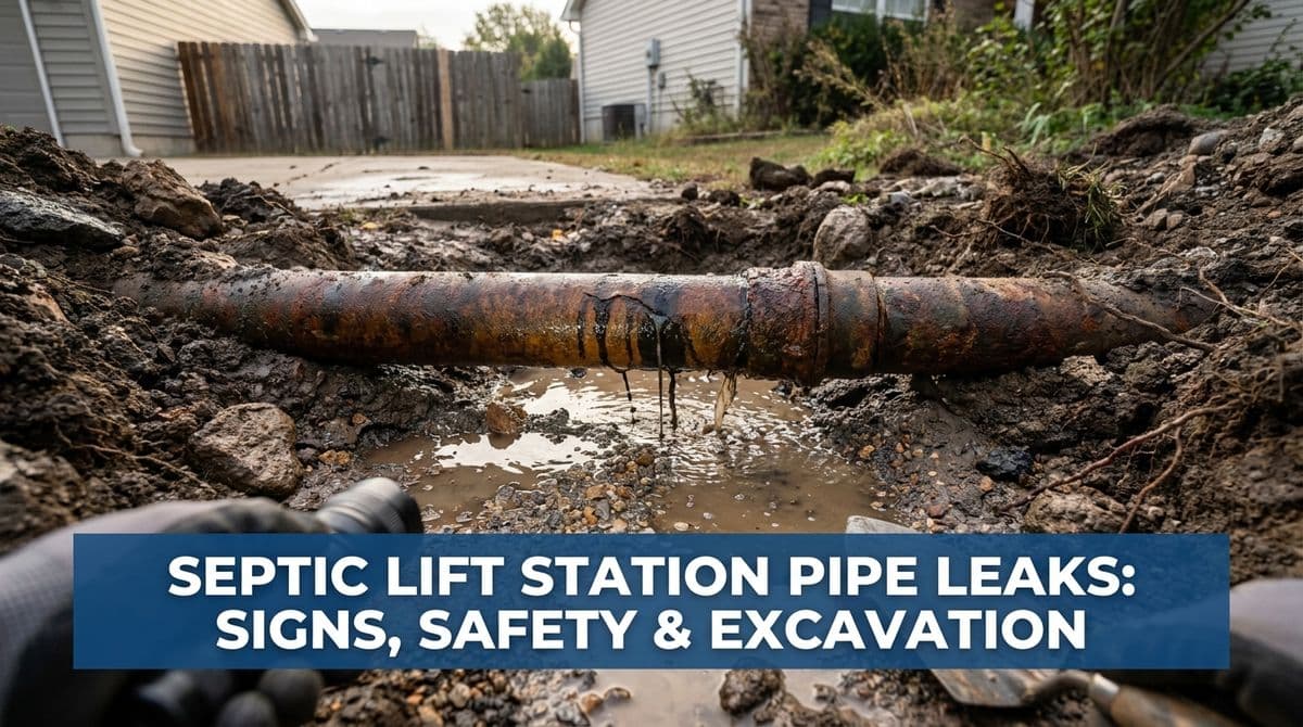 Featured post - Septic Lift Station Pipe Leaks: Signs, Safety & Excavation