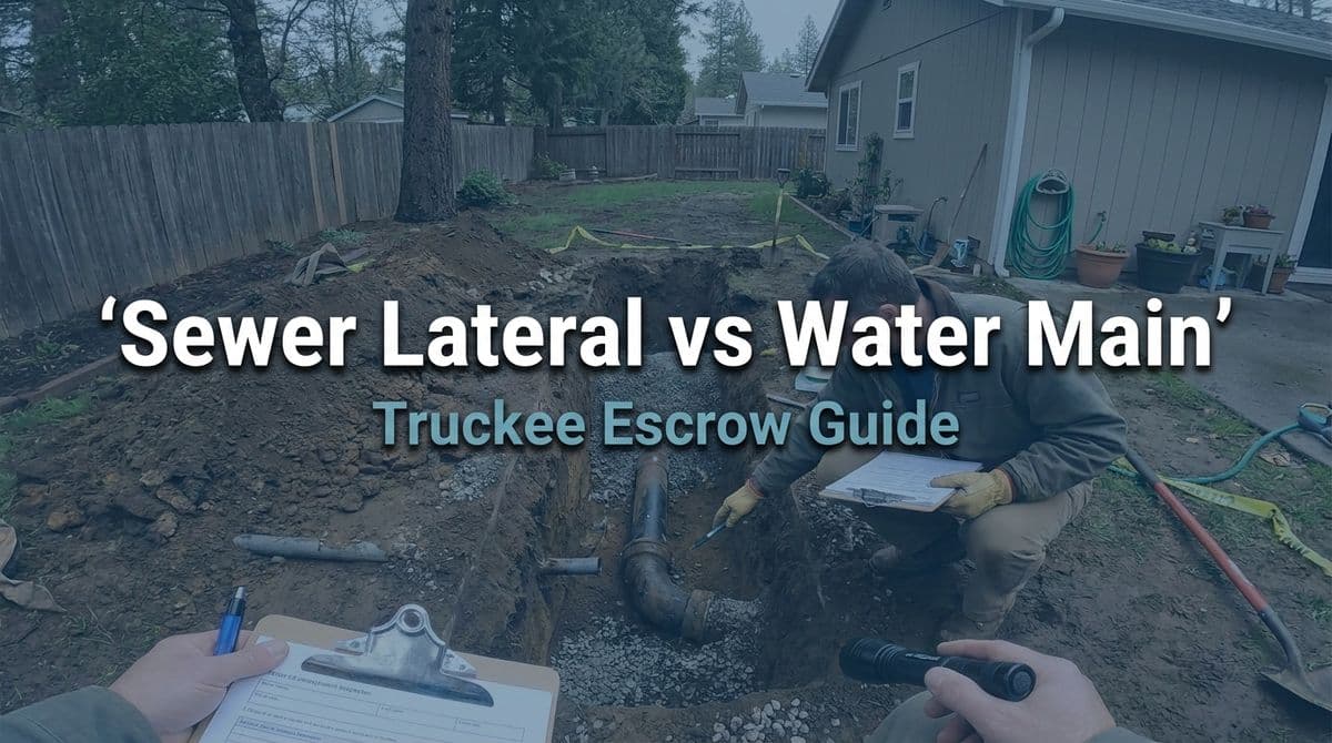 Sewer Lateral vs Water Main: Truckee Escrow Guide image