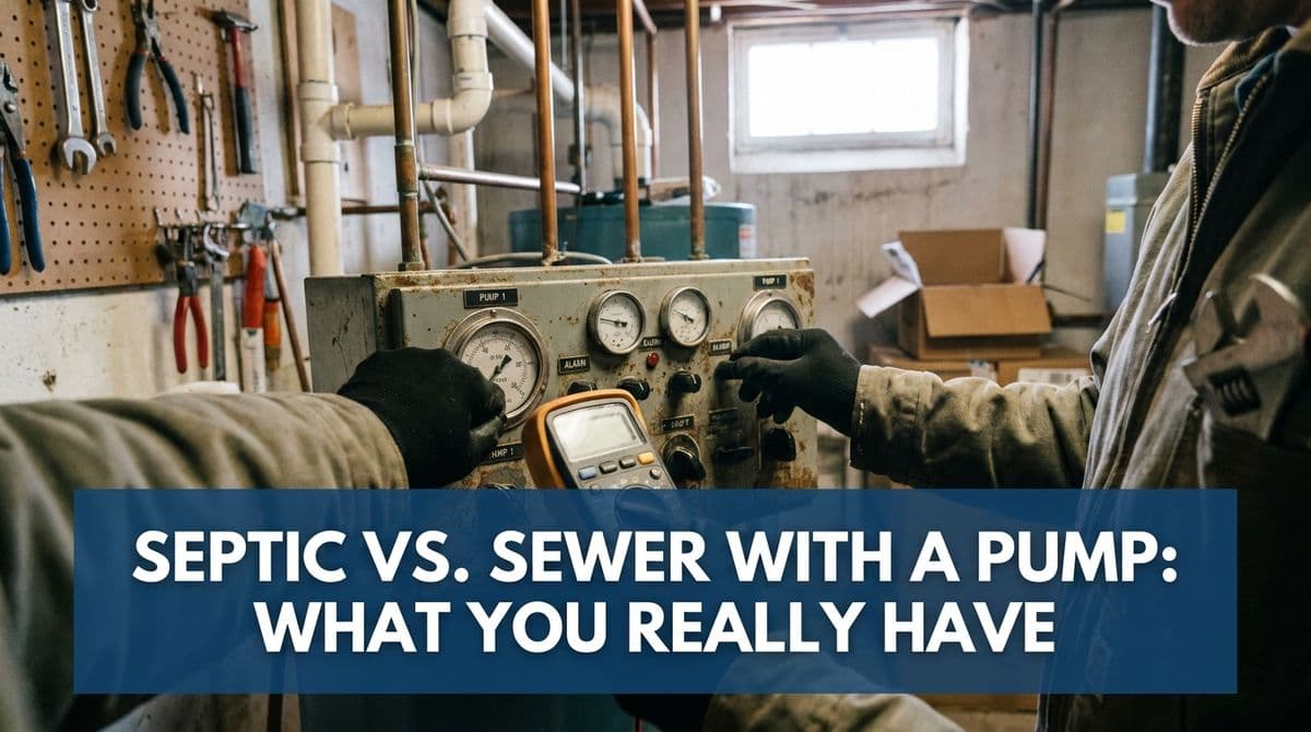 Blog post Septic vs. Sewer With a Pump: What You Really Have image