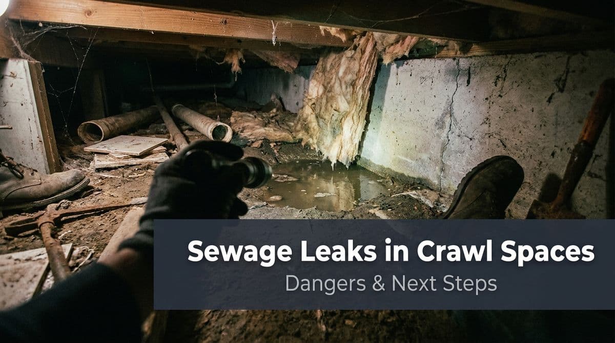 Blog post Sewage Leaks in Crawl Spaces: Dangers & Next Steps image