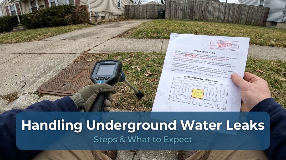Utility Leak Notice? How We Handle Underground Line Leaks image